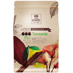 Cacao Barry Origine Tanzanie 75% Dark Chocolate Pistoles 5.5 lb. WS-409BQ75TAZ