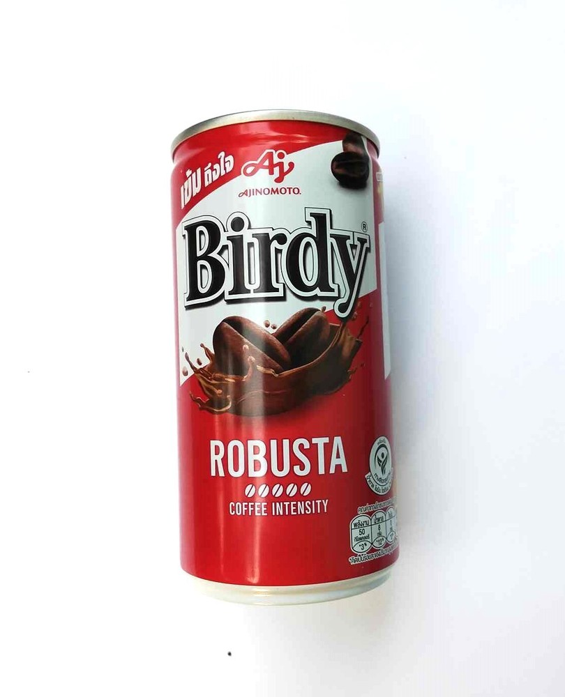 Canned ready-to-drink coffee made from Robusta coffee beans BIRDY 12 X 180 ml