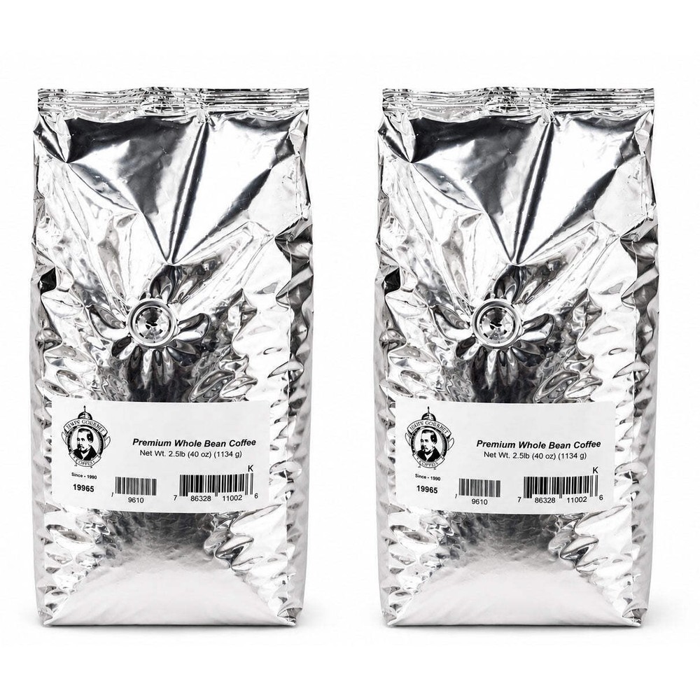 Pear’s French Vanilla Whole Bean Coffee | Pack of 2 | 2.5 lb | Brenmar