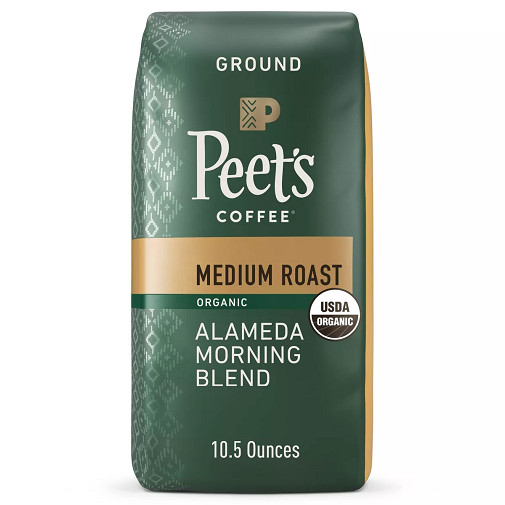 Peet’s Alameda Morning Blend Medium Roast Organic Ground Coffee