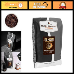 Fresh Roasted Medium Roast Whole Bean Coffee, Kosher, 5 lb Bag – Rich Flavor