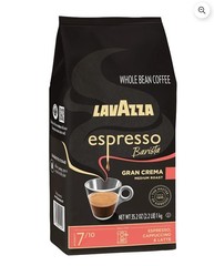 Lavazza Espresso Barista Gran Crema Whole Bean Coffee, Medium Roast 2.2 lb Bag