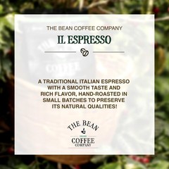 The Bean Organic Coffee Company Il Espresso, Dark Roast, Whole Bean Coffee, 1…