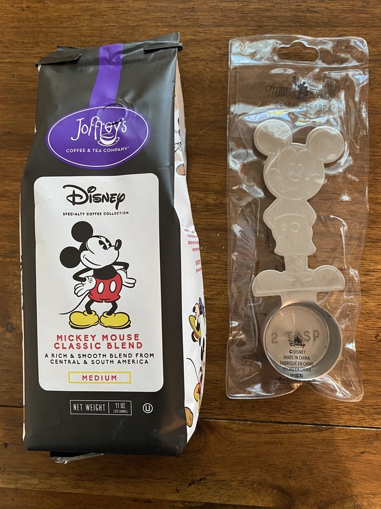 Joffrey’s Coffee GROUND Mickey Mouse Classic Blend Specialty Collection w/ scoop