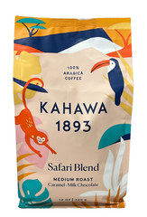Kahawa 1893 Safari Blend Medium Roast Whole Bean Coffee 12 oz