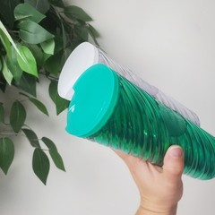 💚NEW🤍 Starbucks Iridescent Tumbler Set Green and White Unicorn Swirl Holiday