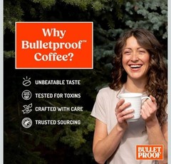 Bulletproof Original WholeBean DecafCoffee Medium Roast Tested for Toxins, 12 Oz