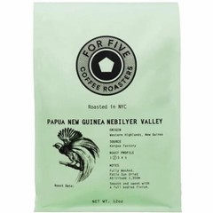 For Five Papua New Guinea Whole Bean 12 oz 2 pack