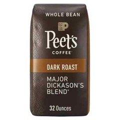 Peet’s Coffee Major Dickason’s Blend Coffee, Dark Roast, Whole Bean, 2 lb