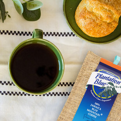 Plantation Blue 100% Jamaica Blue Mountain Coffee Dark Roast Whole & Ground 24oz