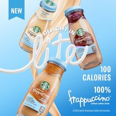 Starbucks Frappuccino Lite Chocolate Gelato 9.5 Fl Oz Bottles Pack Of 12 Fewer