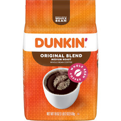 Original Blend Medium Roast Whole Bean Coffee, 18 Ounces (Pack of 6)