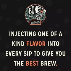 Bones Coffee Company French Toast Whole Coffee Beans Sweet & Buttery 12 oz