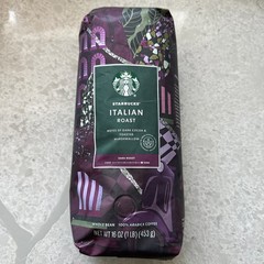 Starbucks Italian Dark Roast Whole Bean Coffee 1lb / 16oz Exp Jun/24/2026