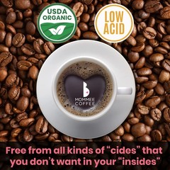 Decaf | Low Acid Organic Fair Trade Water Processed | Whole Bean 22 Oz.