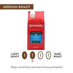 Community Coffee Breakfast Blend Whole Bean Coffee, Medium Roast, 72 Ounce 12 of