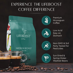 Coffee Organic Coffee Beans Medium Roast – Low Acid Single Origin Non-Gmo Org…