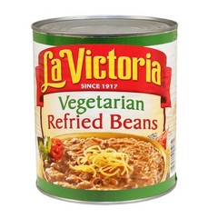 La Victoria Vegetarian Refried Beans, 112 Ounce, 6 Per Case