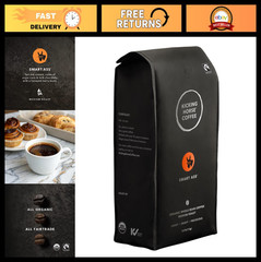 Organic Fairtrade Medium Roast Whole Bean Coffee – 2.2 lb Smart Ass Blend