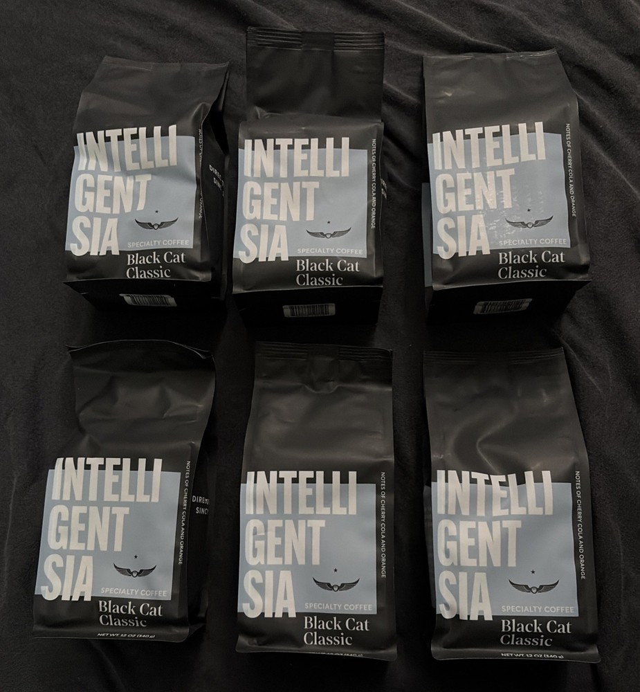6X Intelligentsia Black Cat Classic Light Espresso, Whole Bean, 12oz 11/30/26