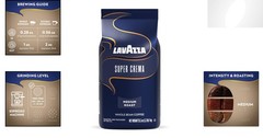 Super Crema Whole Bean Coffee – 2.2 lb Medium Roast Espresso, Arabica & Robusta