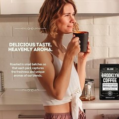 BROOKLYN COFFEE Whole Bean, Italian Dark Roast (5lb) Extra Strong, Delicious Tas