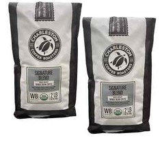 2 Packs Charleston Coffee Roasters Organic Dark Roast Signature Blend 2 Lb