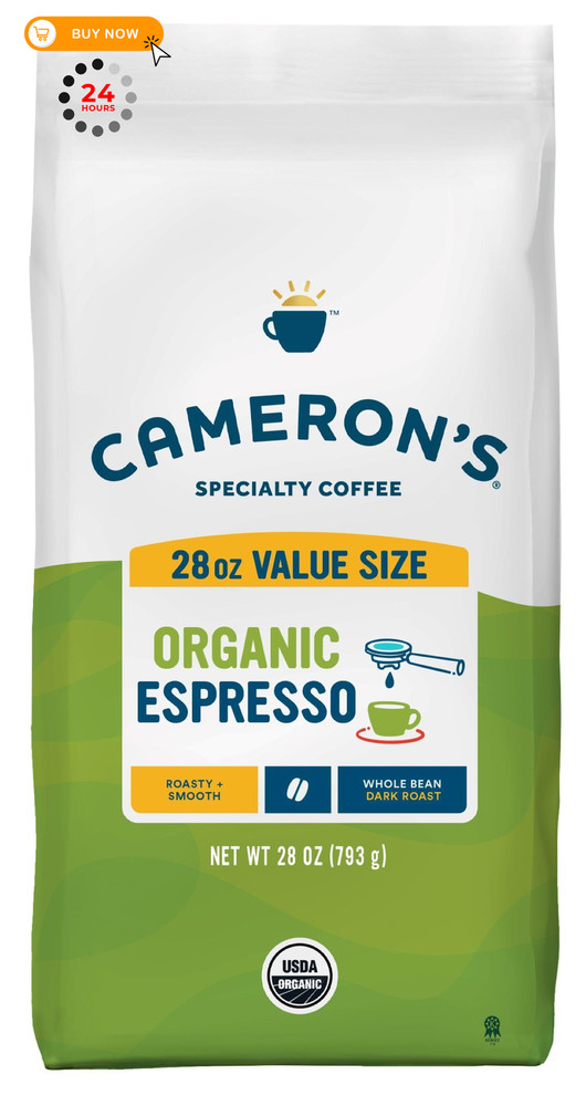Cameron’s Coffee Roasted Whole Bean Coffee, 28 Ounce (Pack of 1), Brown