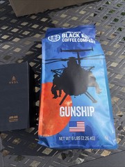 Black Rifle Coffee Co Gunship Light Roast Whole Bean 5lbs & GRINDER G25