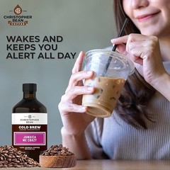 Christopher Bean Jamaica Me Crazy Cold Brew Coffee – Sweet & Rich Taste Bottle