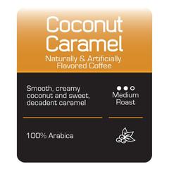 Whole Bean Coffee, Medium Roast, Coconut Caramel, 2 Lb.