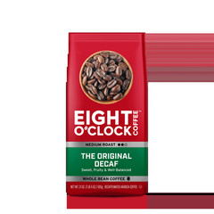 Eight O’Clock Coffee The Original Decaf Whole Bean Coffee, Medium Roast, 21