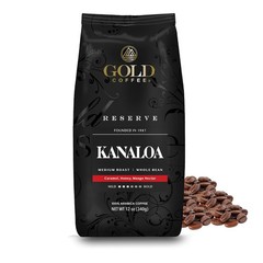 Gold Coffee Co. Kanaloa Premium House Blend Medium Roast Whole Bean 100% Arabica
