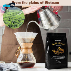 Wild Kopi Luwak Coffee Beans Medium Roast Whole Bean Coffee Sustainably Sourced
