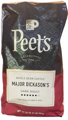 Peet’s Coffee Major Dickason’s Blend Coffee Dark Roast Whole Bean 2 Lbs E 2/9/27