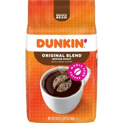 Dunkin Original Blend Medium Roast Whole Bean Coffee