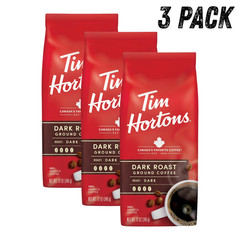 Tim Hortons Organic Whole Bean Coffee Medium Roast Arabica 12 oz 3 Pack