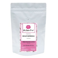 100% Organic Decaf Espresso Coffee Dark Roast Whole Bean Fresh Roasted 12 oz