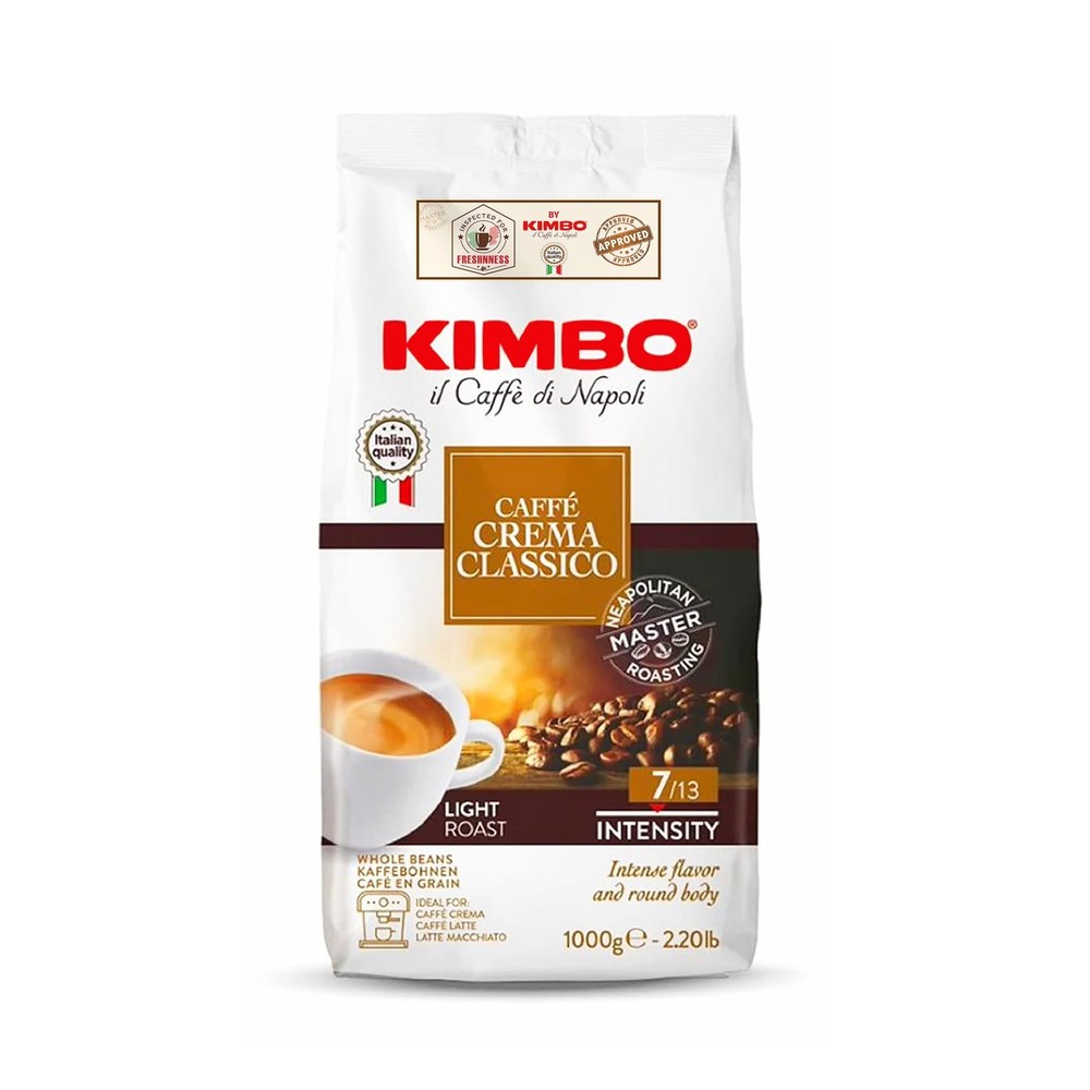 Kimbo Caffe Crema Classico Whole Bean Coffee – Blended 2.2 Pound (Pack of 1)