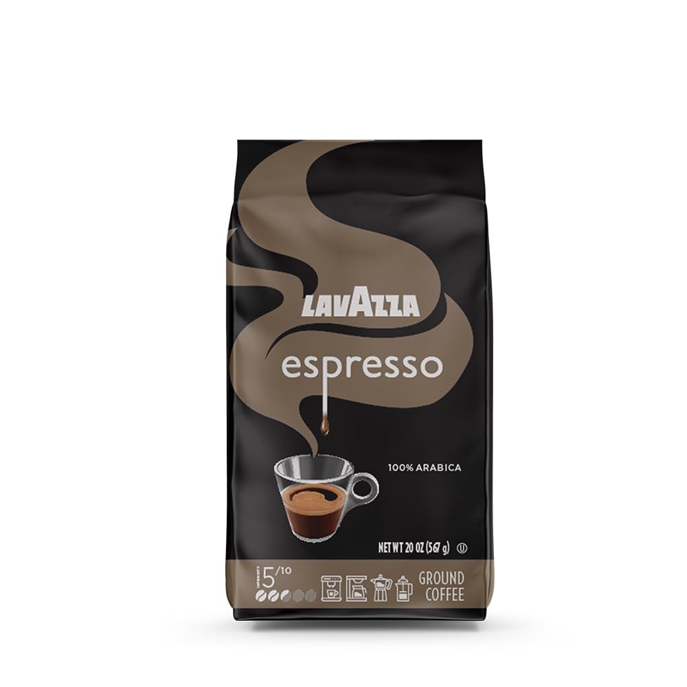 Espresso Ground Coffee, Medium Roast, 100% Arabica, 20 oz Bag (Pack of 1)