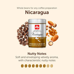 illy Arabica Selection Nicaragua Coffee Beans 100% Arabica 8.80oz / 250g Tin