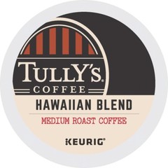 Tully’s Hawaiian Blend Coffee 24 to 144 K cups Pick Any Size FREE SHIPPING