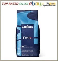Lavazza DEK Whole Bean Coffee, Arabica and Robusta Blend, 1.1 lb Bag (Pack of 1)
