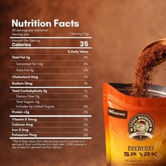 Spark Organics Instant Mushroom Coffee – Gut Balance & Clean Energy Blend, 7.4oz