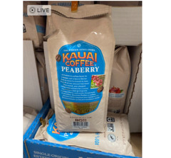 Kauai Coffee 100% Hawaiian Peaberry Whole Bean Coffee – 16 oz (1 bag)