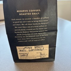 NEW STARBUCKS RESERVE KNOB CREEK BOURBON WHISKEY BARREL-AGED GUATEMALA COFFEE