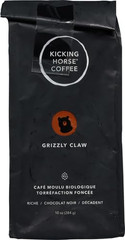 Coffee, Grizzly Claw, Dark Roast, Ground, 10 Oz – Certified Organic, Fairtrade,