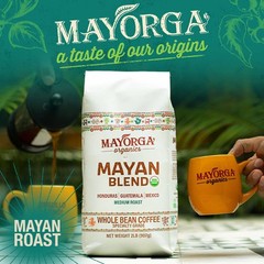 Organic Whole Bean Coffee Medium Roast 12oz Arabica Chocolate Floral Flavor Low