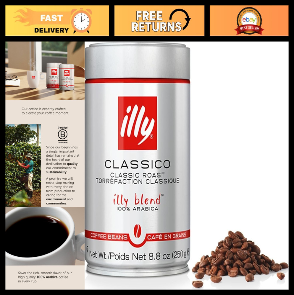 Medium Roast Whole Bean Coffee – Classic Flavor, Caramel & Jasmine Notes, 100% A