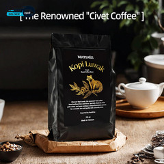 Wild Kopi Luwak Coffee Beans Medium Roast Whole Bean Coffee Sustainably Sourced